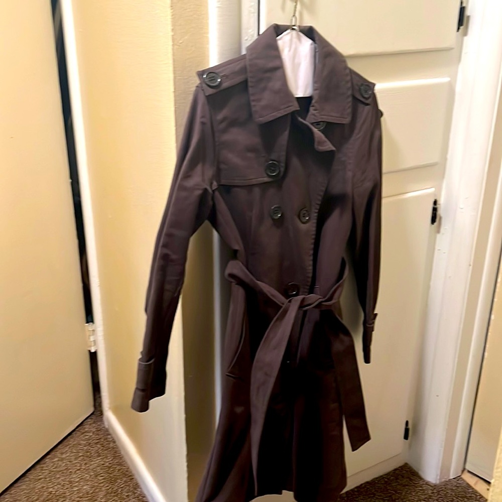 Brown, trench coat, size medium